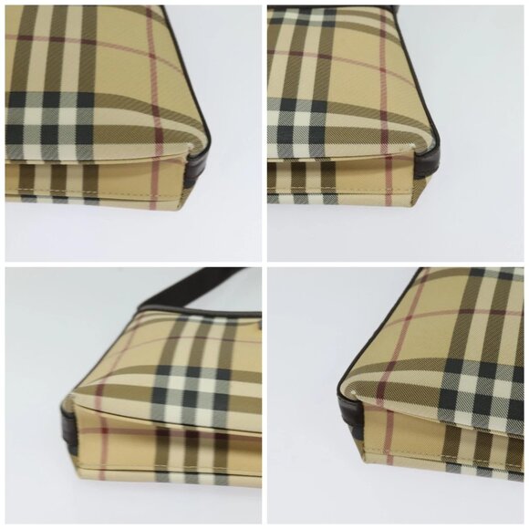 BURBERRY Nova Check Accessory Pouch PVC Beige Auth 123036 - Picture 16 of 16